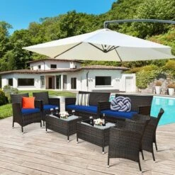 Costway 8PCS Rattan Patio Furniture Set Cushioned Sofa Chair Coffee Table -Outdoor Deals Garden Store GUEST c1f8c804 ddcb 432f aeb5 06c67d07e399 1