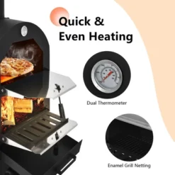 Costway Outdoor Pizza Oven Wood Fire Pizza Maker Grill W/ Pizza Stone & Waterproof Cover 13 Costway Outdoor Pizza Oven Wood Fire Pizza Maker Grill W/ Pizza Stone & Waterproof Cover -Outdoor Deals Garden Store GUEST c2a2ec5e 154f 4128 ac10 fed166c1f0f4