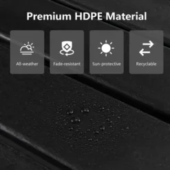 Costway HDPE Patio Folding Adirondack Chair Ottoman Set Footrest All-Weather -Outdoor Deals Garden Store GUEST c58552c9 f069 4136 a5cb 4ec8158a0270