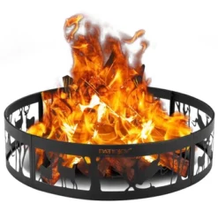 Costway 36'' Metal Fire Pit Ring Deer W/Extra Poker Bonfire Liner For Campfire 15 Costway 36'' Metal Fire Pit Ring Deer W/Extra Poker Bonfire Liner For Campfire -Outdoor Deals Garden Store GUEST c5aeb3de f5c8 43d1 a175 5bbd397b6d01