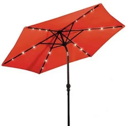 Costway 9ft Market Patio Umbrella W/Solar Lights & 40 LBS Steel Umbrella Stand 22 Costway 9ft Market Patio Umbrella W/Solar Lights & 40 LBS Steel Umbrella Stand -Outdoor Deals Garden Store GUEST c60d20ca 9a8f 4fb1 aca5 117fb5312f7f