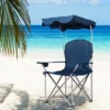 Costway Portable Folding Beach Canopy Chair W/ Cup Holders Bag Camping Hiking Outdoor