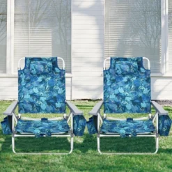 Costway 4PCS Folding Backpack Beach Chair Reclining Camping Chair W/ Storage Bag -Outdoor Deals Garden Store GUEST cc8a1fea 9cf4 43df b7fa 38b653c8a664