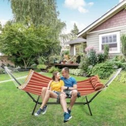 Costway 2-Person Hammock Stand Heavy-Duty Frame Storage Bag Included 450 LBS Capacity -Outdoor Deals Garden Store GUEST cd72aa8c da46 4c7e 8523 4cb2393d95cb