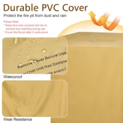 Costway 32'' Propane Fire Pit Table Square Tabletop W/Lava Rocks Cover 50,000 BTU -Outdoor Deals Garden Store GUEST cde81c27 7c5d 4f37 97ac 78eaf3eb53cd