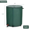 Costway 53 Gallon Portable Rain Barrel Water Collector Collapsible Tank W/Spigot Filter