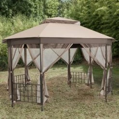 Costway 10' X 12' Octagonal Patio Gazebo Canopy Shelter Double Top W/Netting Sidewalls 11 Costway 10' X 12' Octagonal Patio Gazebo Canopy Shelter Double Top W/Netting Sidewalls -Outdoor Deals Garden Store GUEST cecbad64 10f7 411e 89ab 41f75c8224d8
