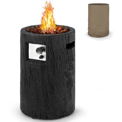 Costway 16'' Round Outdoor Propane Fire Pit W/Lava Rocks Waterproof Cover 30000 BTU 11 Costway 16'' Round Outdoor Propane Fire Pit W/Lava Rocks Waterproof Cover 30000 BTU - Image 11