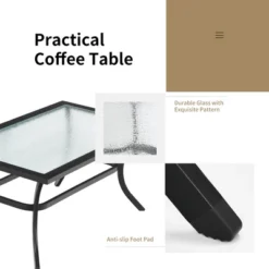 Costway 2 PCS Patio Loveseat With Coffee Table Outdoor Sofa Bench With Cushions -Outdoor Deals Garden Store GUEST d34f456b c848 41f2 9bb1 563c67574f43