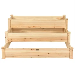 Costway 3 Tier Wooden Raised Vegetable Garden Bed Elevated Planter Kit Outdoor Gardening -Outdoor Deals Garden Store GUEST d4b5f996 b8f9 4ce2 b36c 3e3168c75a4e 1