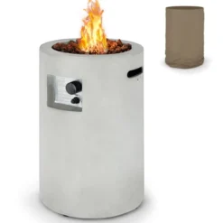 Costway 16'' Round Outdoor Propane Fire Pit W/Lava Rocks Waterproof Cover 30000 BTU 20 Costway 16'' Round Outdoor Propane Fire Pit W/Lava Rocks Waterproof Cover 30000 BTU -Outdoor Deals Garden Store GUEST d4dead64 5dc0 4fa4 903a 0ddbf2988f0e