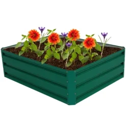 Costway 40x32 Inch Patio Raised Garden Bed Vegetable Flower Plant Dark Green New -Outdoor Deals Garden Store GUEST d4e6dc74 86b2 4a47 b562 3ad0c8e55c3c