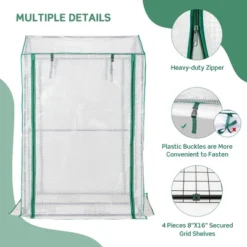 Costway 39'' X 32'' X 59'' Walk-in Garden Greenhouse Warm House For Plant Growing 15 Costway 39'' X 32'' X 59'' Walk-in Garden Greenhouse Warm House For Plant Growing -Outdoor Deals Garden Store GUEST d59721ca 62d3 4b72 ba43 a4c3cf4c50a9
