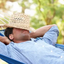 Costway Hammock Chair Stand Set Cotton Swing W/ Pillow Cup Holder Indoor Outdoor -Outdoor Deals Garden Store GUEST d952542a bad8 46cb a6a2 6af7d63c5240