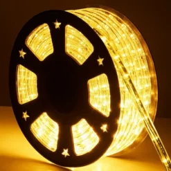 Costway 100' 2 Wire LED Rope Light Christmas Decorative Party In/Outdoor 110V Warm White -Outdoor Deals Garden Store GUEST d99bfda7 b174 44a1 8dea 8465f82d0bad