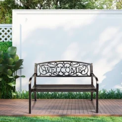 Costway Garden Bench Outdoor Furniture Porch Path Loveseat Chair 12 Costway Garden Bench Outdoor Furniture Porch Path Loveseat Chair -Outdoor Deals Garden Store GUEST dd466149 0583 4889 bd46 da4da01c0158