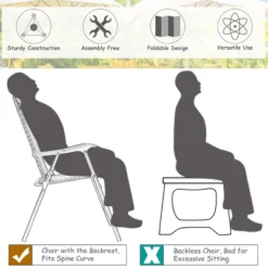 Costway 3 PCS Bistro Conversation Patio Pub Dining Set W/ 2 Folding Chairs & Glass Table 14 Costway 3 PCS Bistro Conversation Patio Pub Dining Set W/ 2 Folding Chairs & Glass Table -Outdoor Deals Garden Store GUEST ddce4c85 df51 4093 9aa2 3f228e306d44