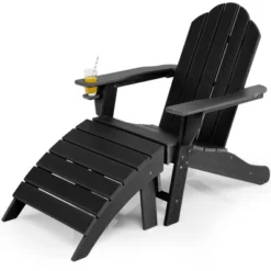 Costway HDPE Patio Adirondack Chair & Folding Footrest Set All-Weather Outdoor WhiteBlackGreyTurquoise 22 Costway HDPE Patio Adirondack Chair & Folding Footrest Set All-Weather Outdoor WhiteBlackGreyTurquoise -Outdoor Deals Garden Store GUEST dfa0f71d f368 4d77 a0c7 7cc128bd4725