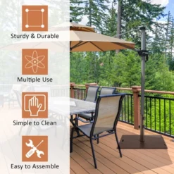 Costway 50LBS Patio Square Umbrella Base Stand Market Umbrellas Handle Wheels 14 Costway 50LBS Patio Square Umbrella Base Stand Market Umbrellas Handle Wheels -Outdoor Deals Garden Store GUEST e07ab285 220b 4d8c a737 2ef64889cf08