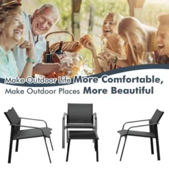 Costway 4 PCS Patio Furniture Set Loveseat Sofas Armrest Glass Table Deck 15 Costway 4 PCS Patio Furniture Set Loveseat Sofas Armrest Glass Table Deck -Outdoor Deals Garden Store GUEST e1c8776e d9b3 4274 81c3 fd9144e71614