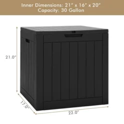 Costway 30 Gallon Deck Box Storage Container Seating Tools Organization Deliveries -Outdoor Deals Garden Store GUEST e2400f9e aaa8 4113 ad32 597c4504319e