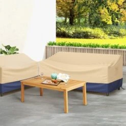 Costway Patio 77''x43'' 3-Seater Outdoor Deep Couch Sofa Cover Waterproof Handle Air Vent -Outdoor Deals Garden Store GUEST e4b54245 32e0 47dd aa9c e2ec48c6b33e