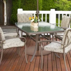 Costway Patio 50LBS Umbrella Base Market Umbrella Stand Wheels Handle Brown -Outdoor Deals Garden Store GUEST e5f36051 8450 4679 82bb 2dfbfcfa3379