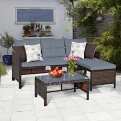Costway 3PCS Patio Wicker Rattan Sofa Set Outdoor Sectional Conversation Set 17 Costway 3PCS Patio Wicker Rattan Sofa Set Outdoor Sectional Conversation Set -Outdoor Deals Garden Store GUEST e643cef5 8973 4964 9375 c828135b978e