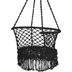 Costway Hanging Hammock Chair Cotton Rope Macrame Swing Indoor Outdoor GrayBlackTurquoise 19 Costway Hanging Hammock Chair Cotton Rope Macrame Swing Indoor Outdoor GrayBlackTurquoise -Outdoor Deals Garden Store GUEST e9367dde 641f 47cd 971d 05a2178a5687