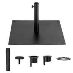 Costway 40 LBS Square Umbrella Base Stand Weighted Patio Market Umbrellas Black 17 Costway 40 LBS Square Umbrella Base Stand Weighted Patio Market Umbrellas Black -Outdoor Deals Garden Store GUEST ea62665c 30cd 4f5a 98df 4bb2ce4ec47f