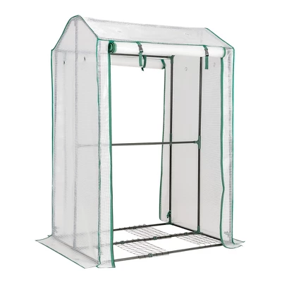 Costway 39'' X 32'' X 59'' Walk-in Garden Greenhouse Warm House For Plant Growing 9 Costway 39'' X 32'' X 59'' Walk-in Garden Greenhouse Warm House For Plant Growing - Image 9