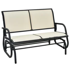 Costway Patio Swing Glider Bench Loveseat Rocking Chair Backyard Poolside -Outdoor Deals Garden Store GUEST ecedf38c 0dde 4497 b97f f04366d264e3