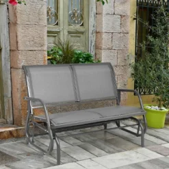 Costway Patio Swing Glider Bench Loveseat Rocking Chair Backyard Poolside -Outdoor Deals Garden Store GUEST f1de2788 d42b 42c5 8b40 477213413adf