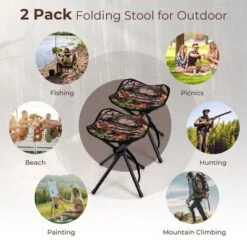 Costway 2 Pack Folding Hunting Stool Lightweight Foldable Outdoor Stool Seat -Outdoor Deals Garden Store GUEST f62bf097 5e4b 4d3c a7a0 1e509874eebd